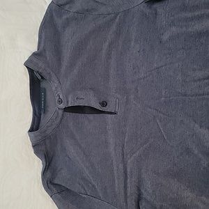 Perry Ellis long sleeve collar less shirt